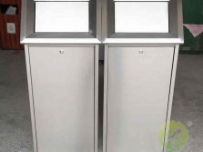 室內(nèi)搖蓋式不銹鋼分類垃圾桶